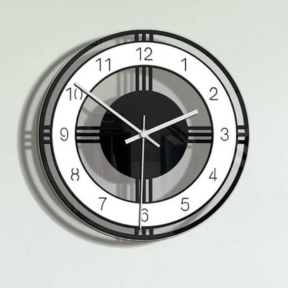 Black wall clock | Modern wall decoration for living room