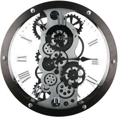 Wanduhr"Industry"schwarz/silber D.52cm