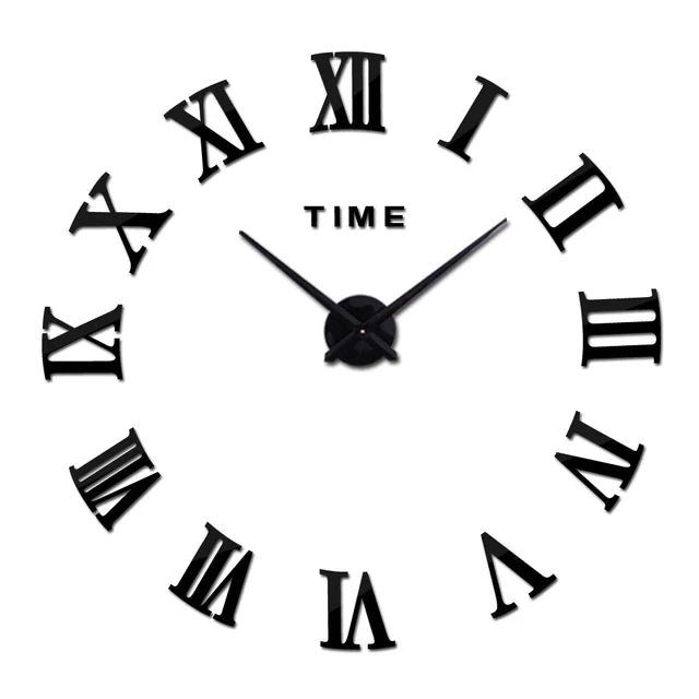 ImperialHour Große Wanduhr Schwarz mit Römischen Ziffern – Zeitloses Design für Ihr Zuhause-1