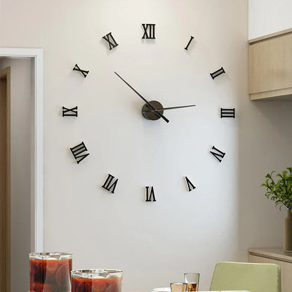 ImperialHour Große Wanduhr Schwarz mit Römischen Ziffern – Zeitloses Design für Ihr Zuhause-2