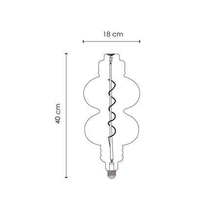 Dimmbare Spirale E27 4W 280lm 2700k Bernstein