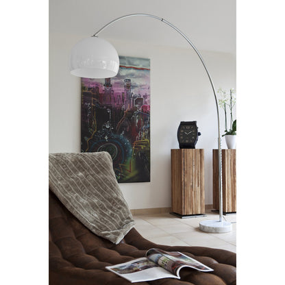 Bogenlampe 230 cm weiß Kunststoff