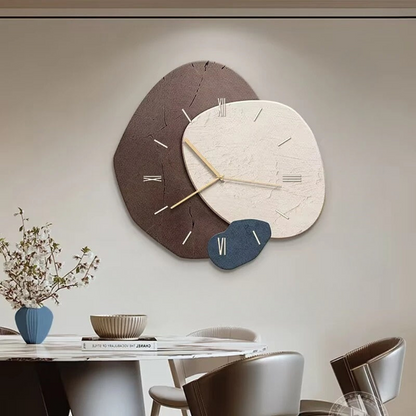 Brisva | Große Wanduhr Holz mit LED-Beleuchtung Modern 2
