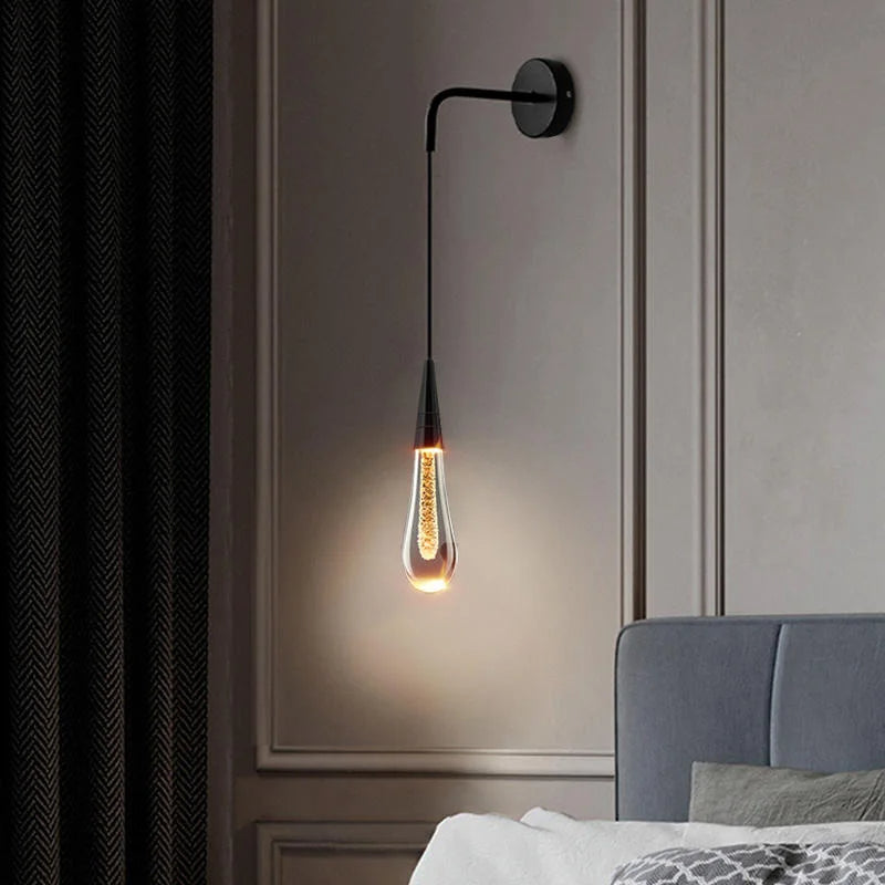 GlimmerGlass |  Moderne Kristall-Raindrop-Leuchte