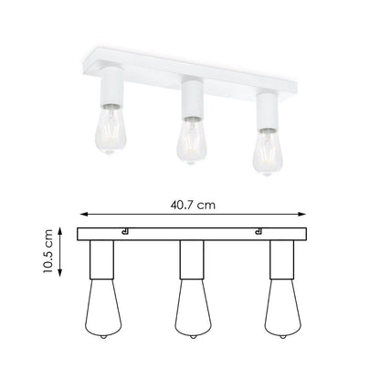 Aufbaustrahler Nitro 3 – inkl. dimmbarer LED-Lampe – weiß