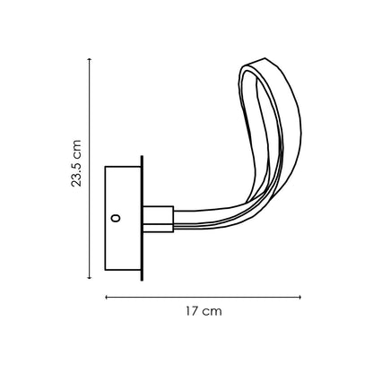 Design LED-Wandleuchte String | 17/20/23,5 cm | Aluminium