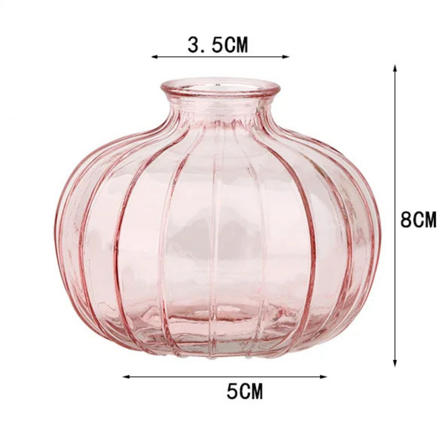 GlassLuxe | Kristall Vase Ripple