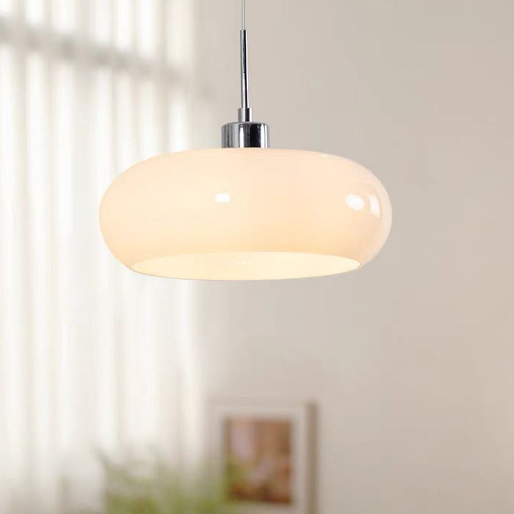 Hailie | Pendelleuchte Orange/Weiß 28 cm Glas 6