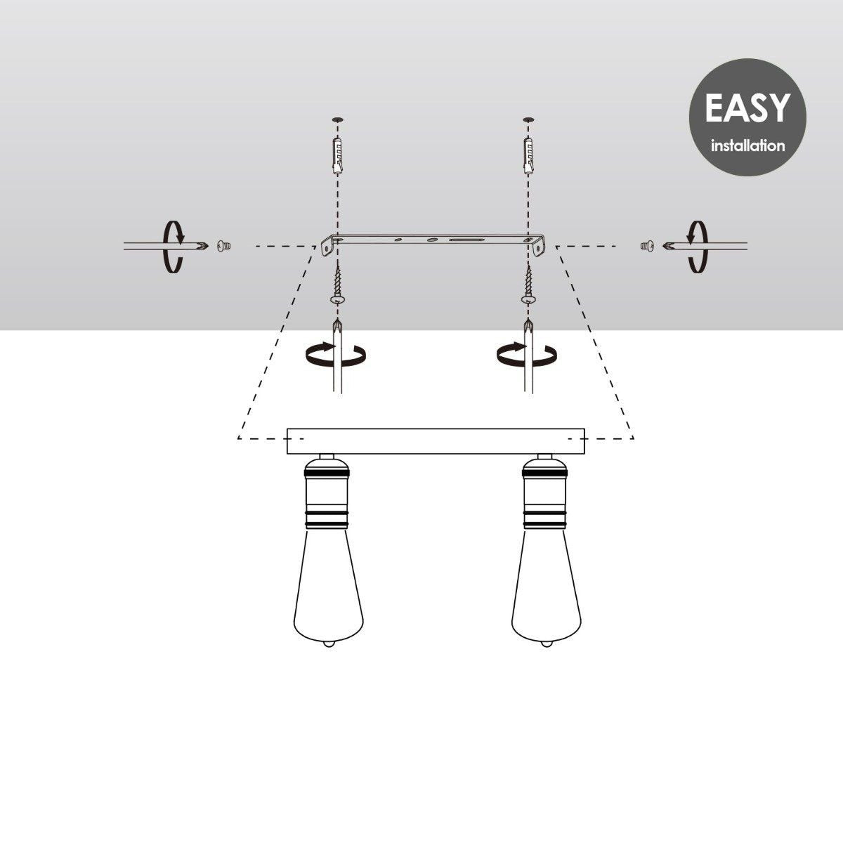 Aufbaustrahler Nitro 2 - inkl. dimmbarer LED-Lampe - Messing