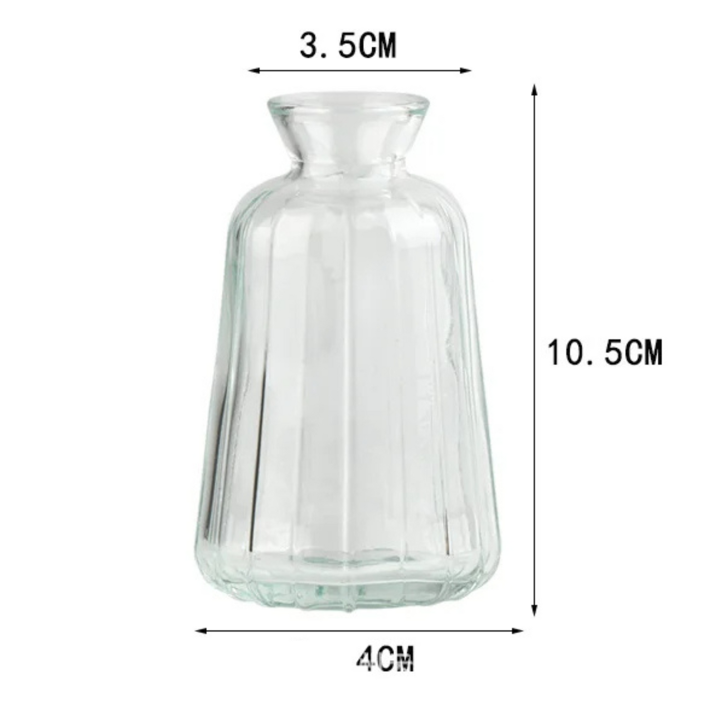 GlassLuxe | Kristall Vase Ripple