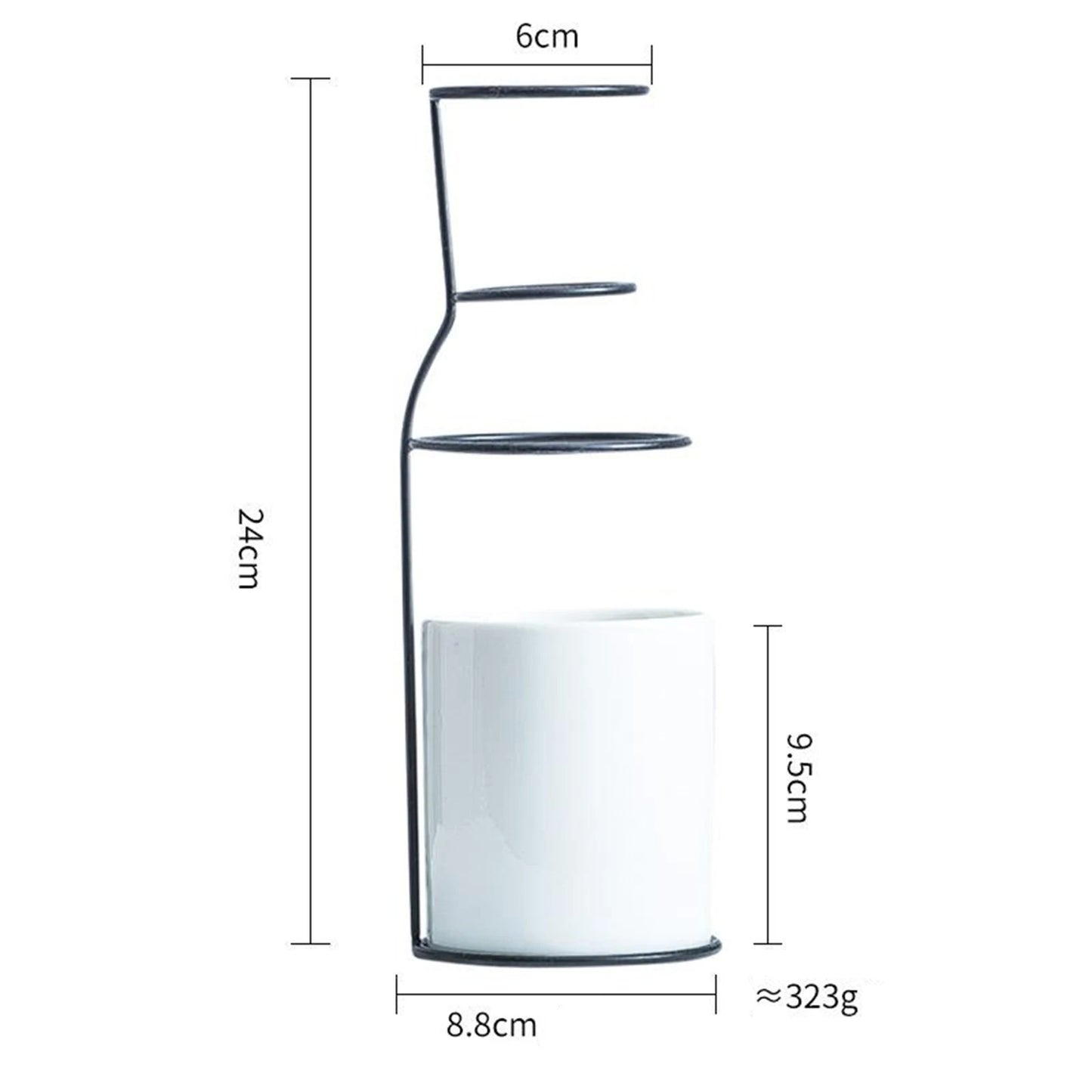 AuraVase | Künstlerische Spiralvase aus Metall