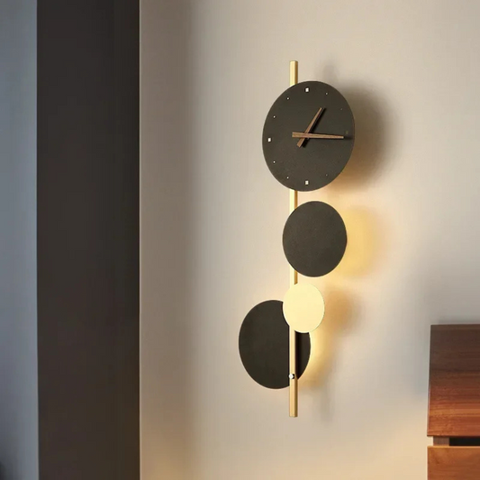 Moderne LED-Wanduhr Schwarz | Wanduhr Hingucker 1