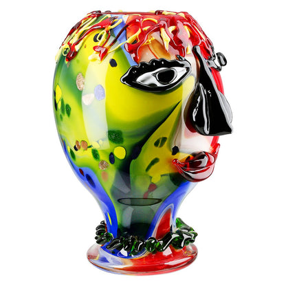 Gesicht-Vase Andrew, mehrfarbig H.29 cm
