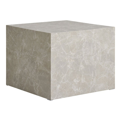 Prager Couchtisch-Set – Beige, Marmoroptik, MDF, Dekorpapier, 2er-Set
