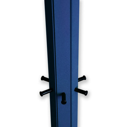 Gorillz Molto - Industrial - Standgarderobe - 14 Kleiderhaken - Blau - Metall