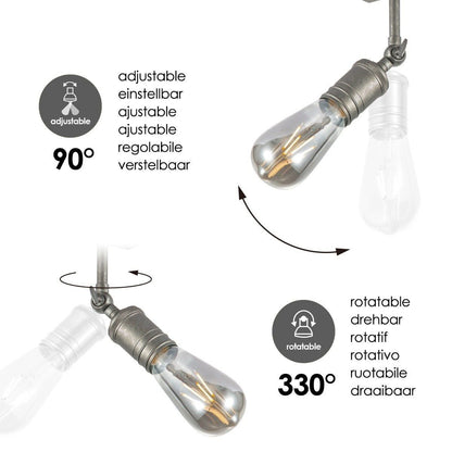 Aufbaustrahler Spy 3 - inkl. dimmbarer LED-Lampe - Anthrazit