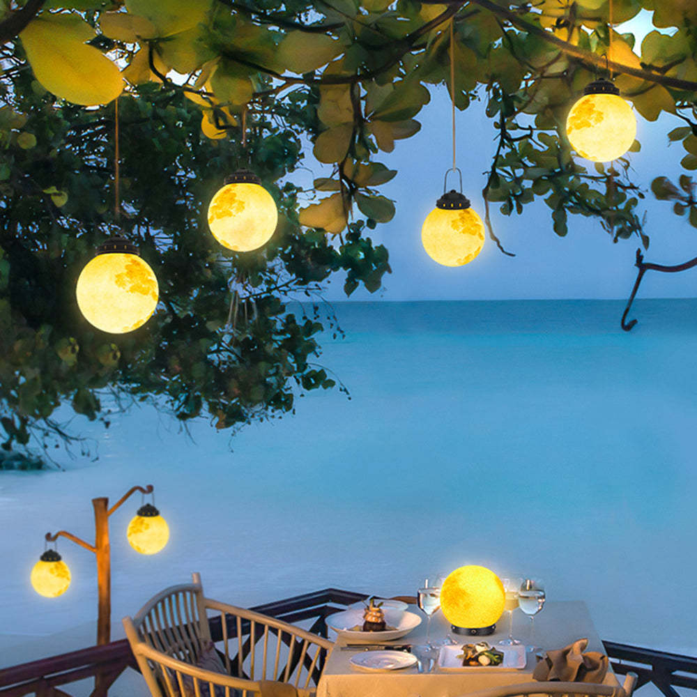 Moderne LED Außenlampe aus Metall und Harz – Solarbetriebene Aussenleuchte für Gartenbeleuchtung in Gold-6