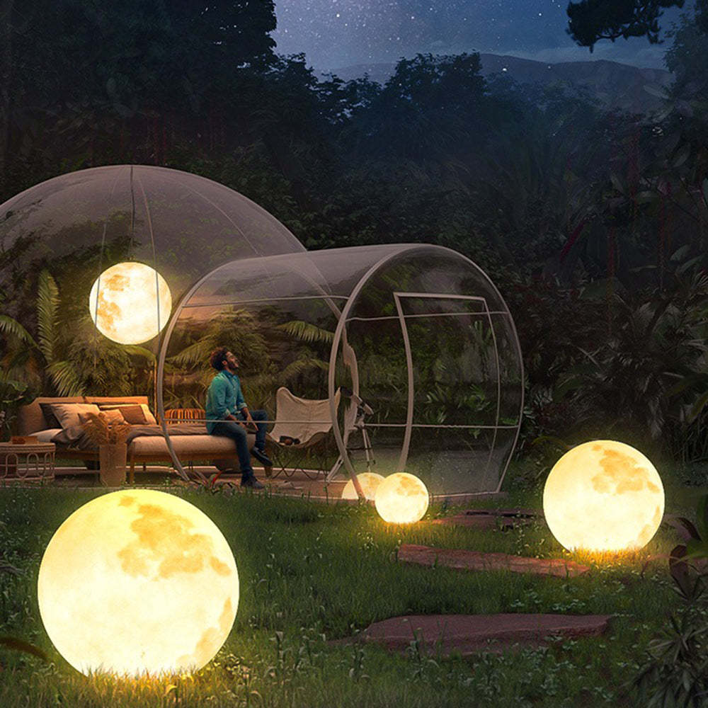 Moderne LED Außenlampe aus Metall und Harz – Solarbetriebene Aussenleuchte für Gartenbeleuchtung in Gold-4