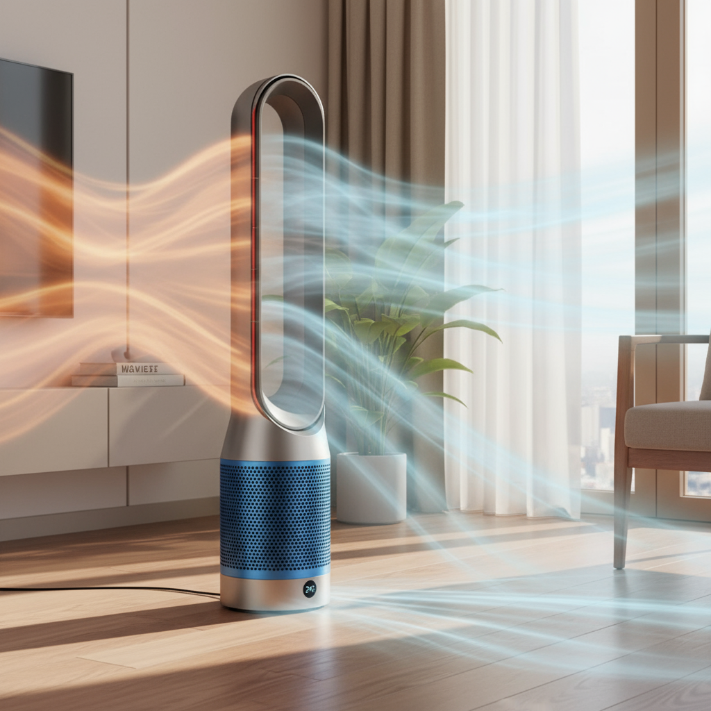 AirPure V9000 | 4-in-1 luchtreiniger met verwarmingsfunctie