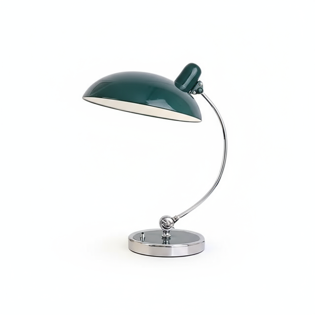 ScandiArc table lamp – Bauhaus-inspired iron lamp