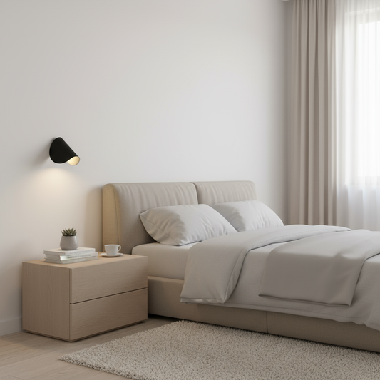Twist | Drehbare LED Wandleuchte Schwarz aus Metall