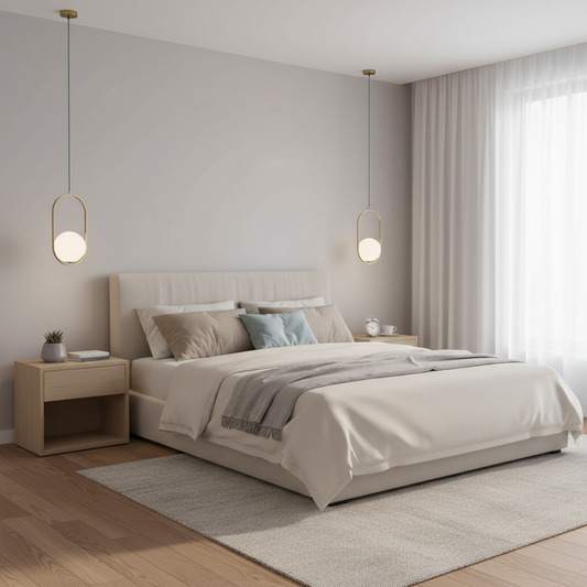 Elegante hanglamp | Messing hanglamp 15 cm metaal