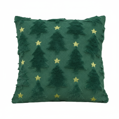 Weihnachtsbaum Kissenbezug | 45x45 cm Plüsch Dekoration
