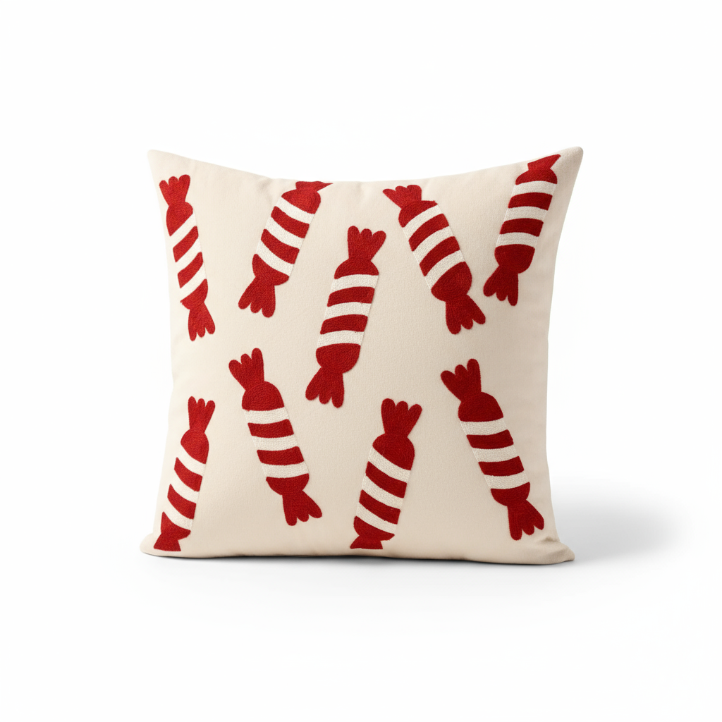 Weihnachtskissenbezug mit Schneeflocken | Samt Kissenbezug