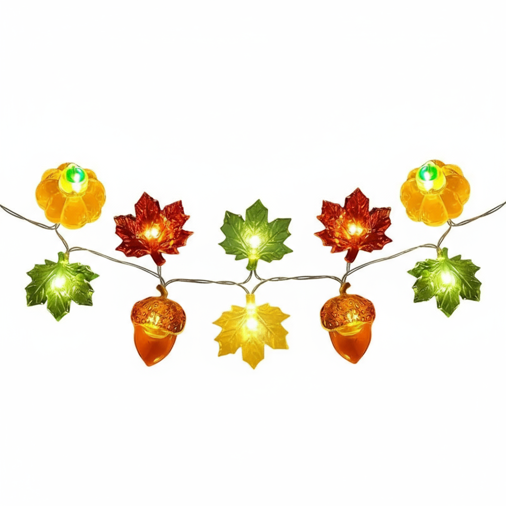 Herbstliche LED Lichterkette | Halloween Dekoration