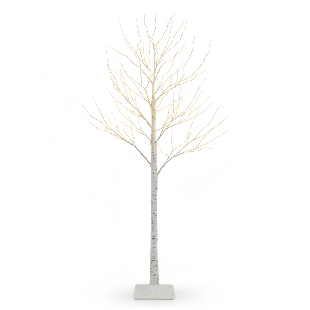 Goldener Birkenbaum | LED Dekoration für Feste 182,88 cm