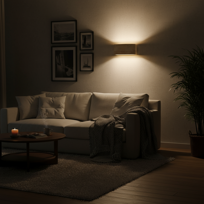 Travertin Stein | Wandlampe IP65