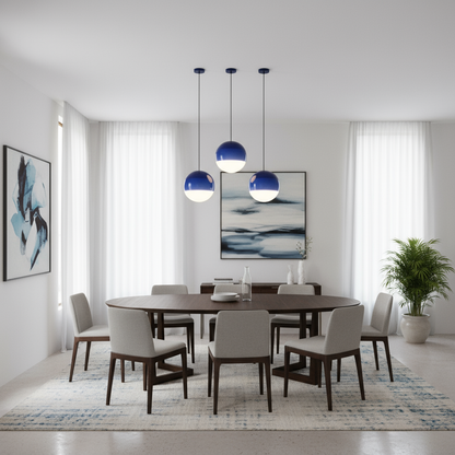 Gradient Pendelleuchte Schwarz | Moderne Esszimmerlampe