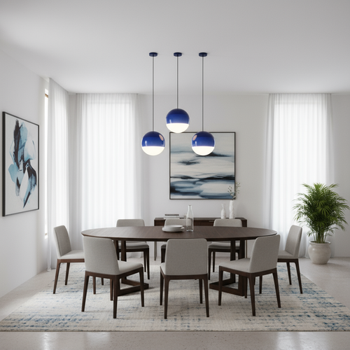 Gradient Pendelleuchte Schwarz | Moderne Esszimmerlampe