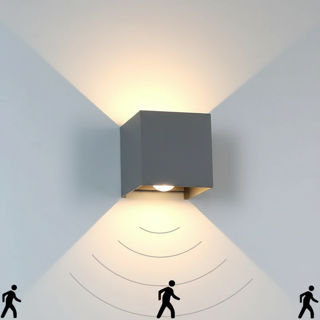 Außenlampe Mit Sensor 12W IP65 | Moderne Außenbeleuchtung Garten