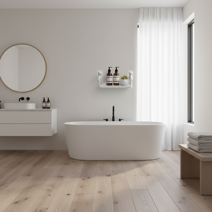 PopShelf | Wandrek zonder boren voor badkamer en keuken