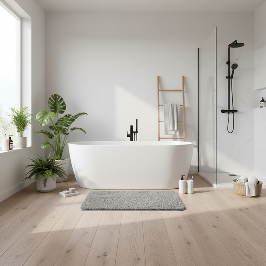 AquaLuxe | Badkamervloerkleed Pluche 50 x 80 cm Antislip