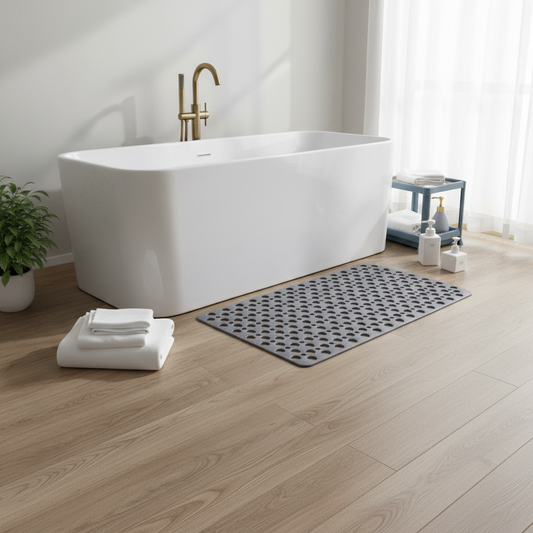 Luxus Antirutsch Duschmatte | Hygienische Badematte mit Saugnäpfen