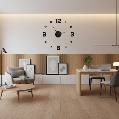 Boundless Frameless Wall Clock | Modern Design