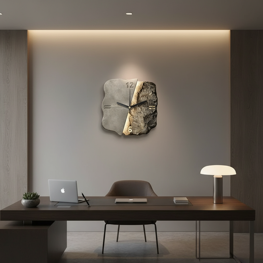 Clockistry | Grote wandklok modern 50 cm 3D-ontwerp blikvanger