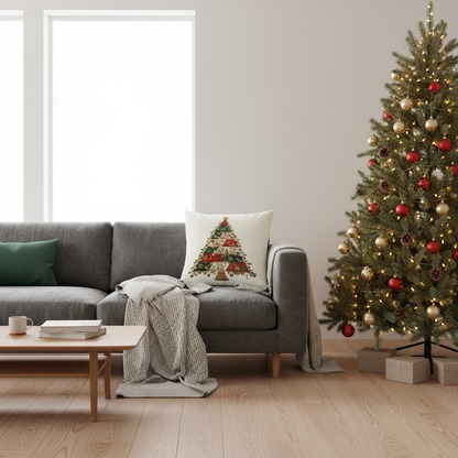 Grün-Weiß Kariert Kissenbezug 40x40 | Dekokissenbezug