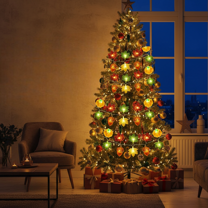 Herbstliche LED Lichterkette | Halloween Dekoration