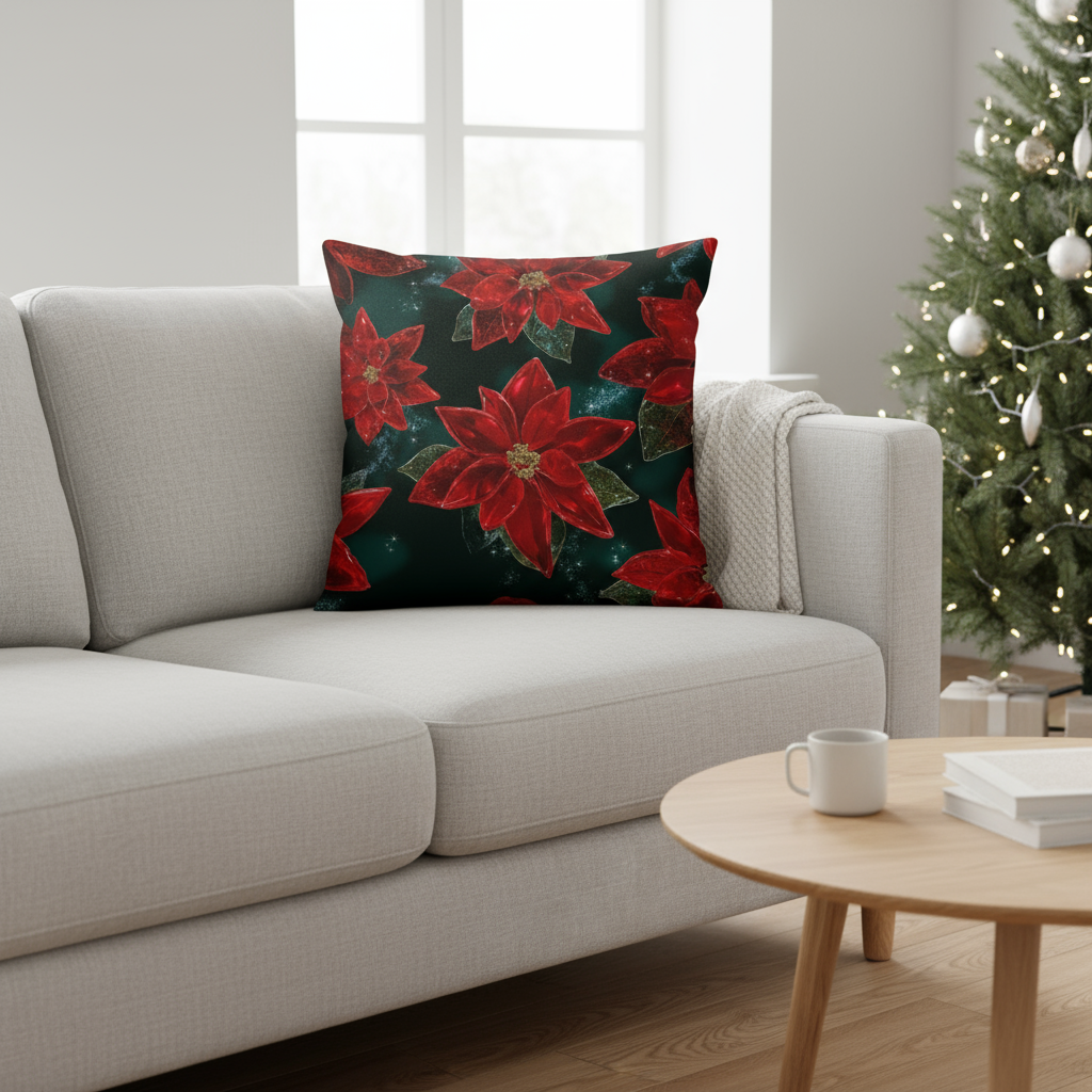 Festliche Weihnachtskissenbezüge 40x40 | Dekokissen Hüllen