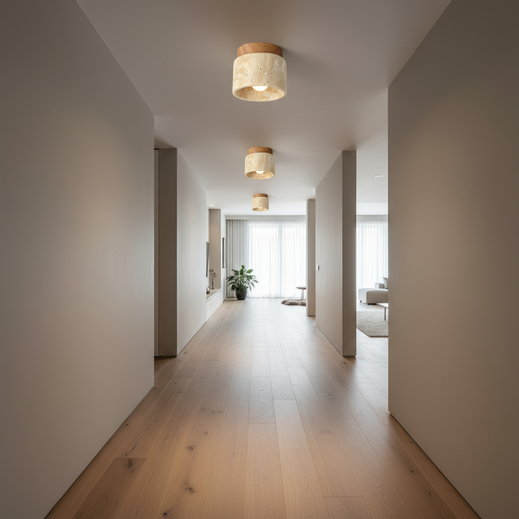 Kreatieve Japanse plafondlamp in crèmekleurige stijl