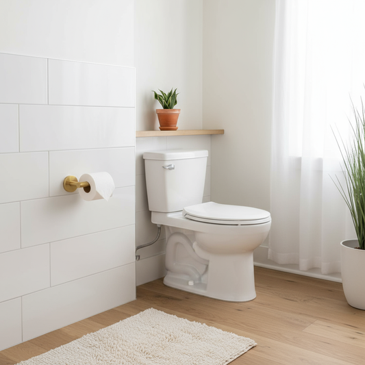 KOL | Ronde roestvrijstalen toiletpapierhouder voor badkamer