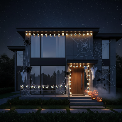 Augen Lichterkette | Halloween Dekoration