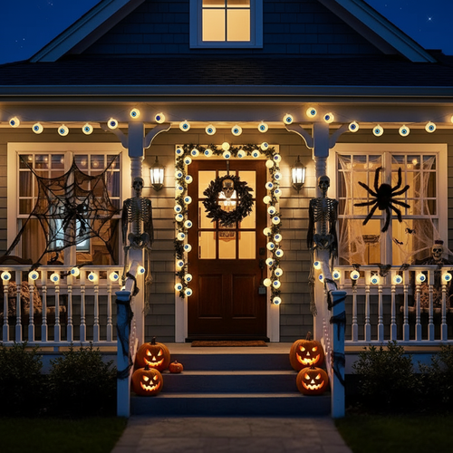 Augen Lichterkette | Halloween Dekoration