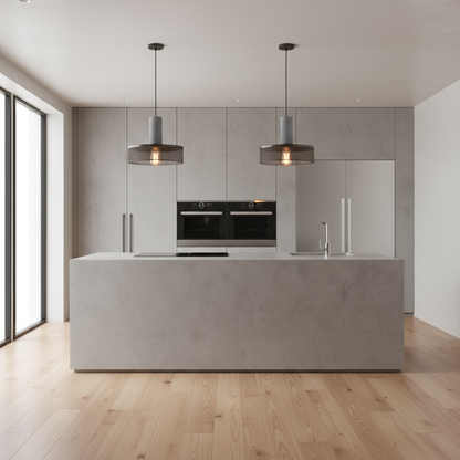 Betono_C | Industriële LED-hanglamp – Beton & IJzer