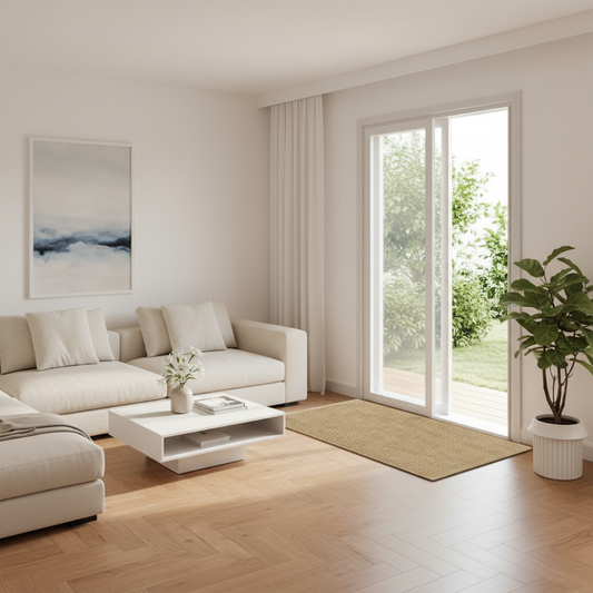 Woviva Türmatte Jute-Look | Fußmatte Innen Außen