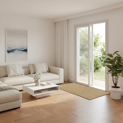 Woviva deurmat jute-look | deurmat binnen buiten