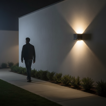 Außenlampe Mit Sensor 12W IP65 | Moderne Außenbeleuchtung Garten